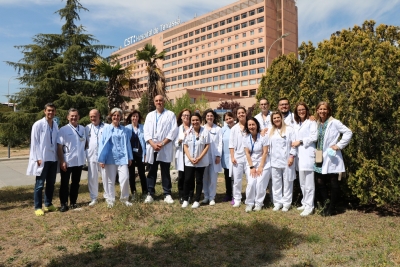 Antonio Sánchez y su equipo de Cardiología del Hospital de Terrassa